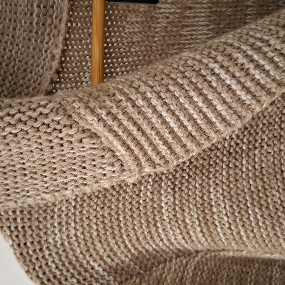 Sansara Women's Tan/Grey & Black Wool Shawl-collar Cowichan Cardigan (Size XL) - Picture 5 of 9